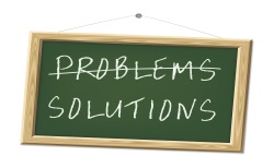 Problems/Solutions chalkboard